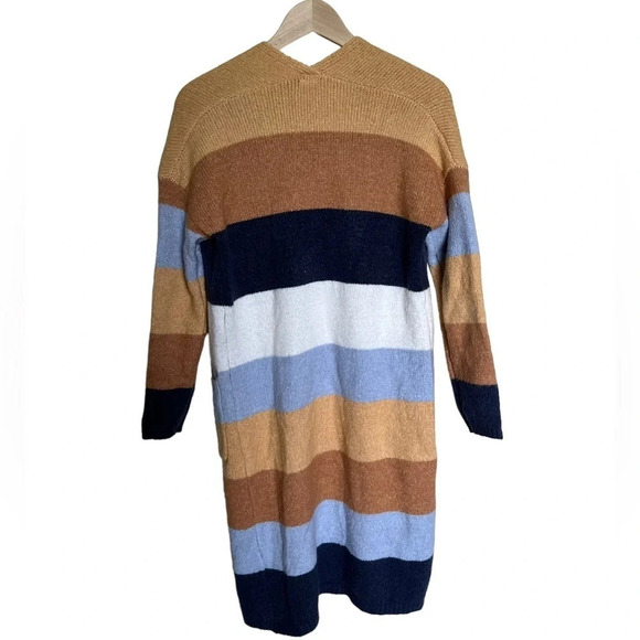 Freshman 1996 • Colorblock Open Front Long Cardigan - Picture 2 of 7